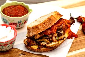 1 Serving Southwest Steak Panini