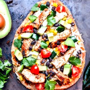 1 Serving Southwest With Chicken Breast Flatbread Pizza