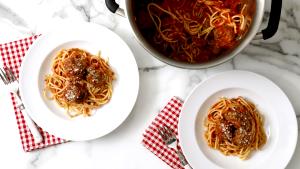 1 serving Spaghetti and Meatballs