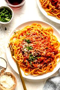 1 Serving Spaghetti & Italian Sausage, Lunch Portion