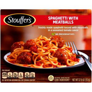 1 Serving Spaghetti W/Meatballs, Frozen