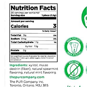 1 Serving Spearmint Sugar Free Mints
