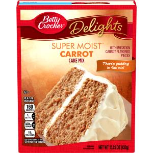 1 Serving Spice Cake Mix (W/Carrot Cake Option)