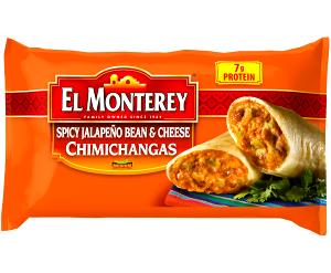 1 Serving Spicy Bean And Cheese Chimichanga