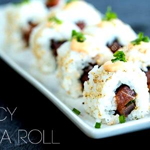 1 Serving Spicy Tuna Dynamite Roll (1/2 Order)