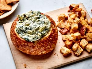 1 Serving Spinach & Artichoke Mini Bread Bowls