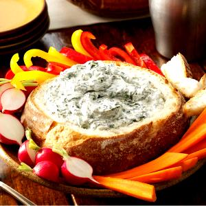 1 Serving Spinach Dipnside