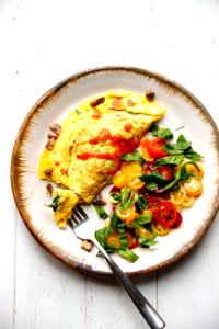 1 serving Spinach Mushroom Omelet without Sides