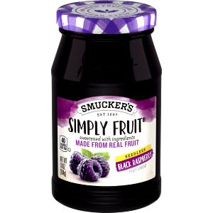 1 Serving Spreadable Fruit, Seedless Black Raspberry - Simply Fruit