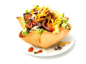 1 serving Steak Fajita - without Shell Taco Salad