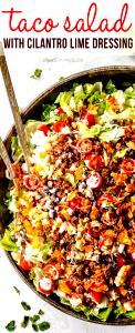 1 Serving Steak Taco Salad W/O Dressing