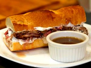 1 Serving Steakhouse Beef Dip - Large W/ Cheese & Dressing