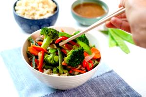 1 Serving Stir Fry Vegetable Blend With Sauce