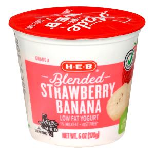 1 Serving Strawberry Banana Blended Lowfat Yogurt