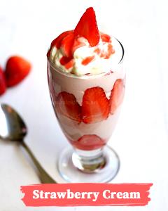 1 Serving Strawberry Fruit Cream - Large