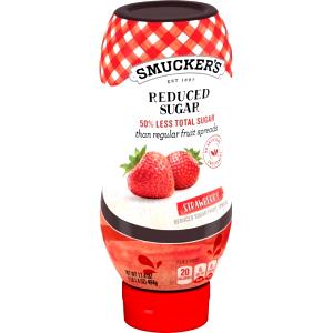 1 Serving Strawberry Fruit Spread, Squeeze, Reduced Sugar