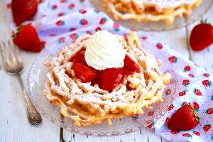 1 serving Strawberry Funnel Cake