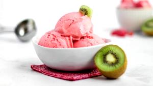 1 Serving Strawberry Kiwi Sorbet Soft Serve - Regular