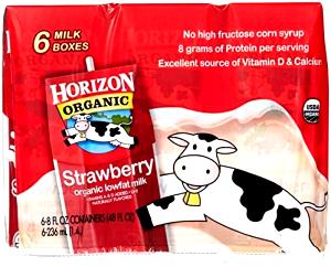 1 Serving Strawberry Natural Flavored Milk 8 Oz