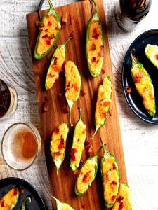 1 Serving Stuffed Jalapenos Three Pc