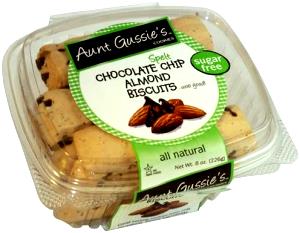 1 Serving Sugar Free Chocolate Chip Almond Biscotti Cookies - Spelt