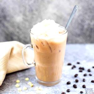1 Serving Sugar Free White Chocolate Mocha With Whip - Whole Milk - 16 Oz.