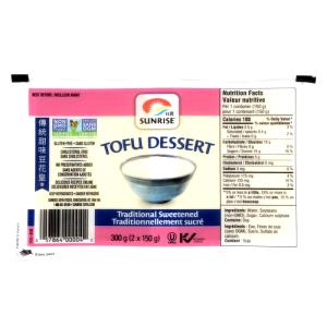 1 Serving Sunrise Tofu Desserts: Ginger