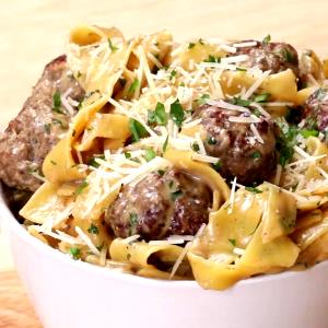 1 Serving Swedish Meatballs W/Pasta Entree