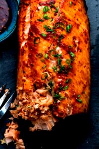 1 Serving Sweet And Sassy Grilled Salmon Platter