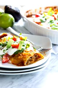 1 serving Sweet Pork Enchiladas