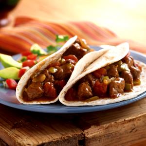 1 Serving Tacos-Carne Guisada