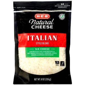 1 Serving Italian Blend (Mozzarella, Parmesan, Smoked Provolone) Shredded Cheese