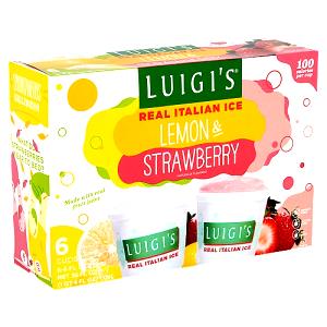 1 Serving Italian Lemon Ice With Strawberry