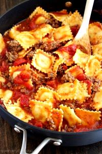 1 Serving Italian Style Ravioli With Sausage