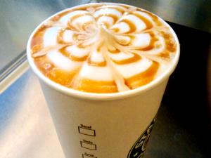 1 Serving Tall - Iced Caramel Macchiato - Soy (CD) Milk