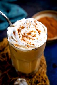 1 Serving Tall - Iced Pumpkin Spice Latte - Whip - Nonfat Milk