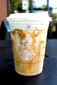 1 Serving Tall - Iced White Chocolate Mocha - No Whip - 2% Milk