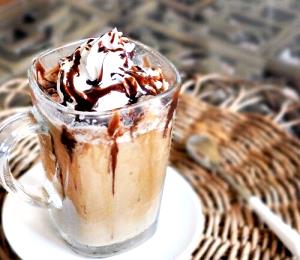 1 Serving Tall - Cinnamon Dolce Frappuccino Blended Coffee - No Whip - Soy (US) Milk