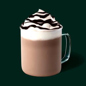 1 Serving Tall - Hazelnut Signature Hot Chocolate - Whip - Nonfat Milk