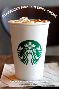 1 Serving Tall - Pumpkin Spice Creme - No Whip - 2% Milk