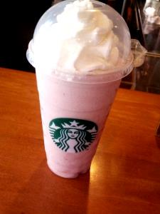 1 Serving Tall - Strawberries & Creme Frappuccino Blended Creme - No Whip - Nonfat Milk