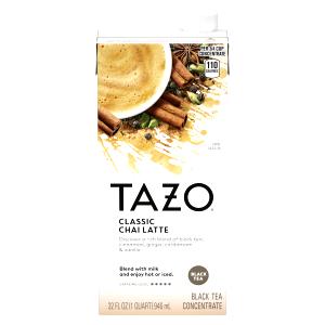 1 Serving Tall - Tazo Chai Iced Tea Latte - Soy (US) Milk