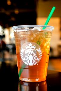 1 Serving Tall - Tazo Green Shaken Iced Tea Lemonade - Nonfat Milk