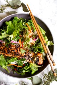 1 serving Tamarind-Glazed Salmon Salad