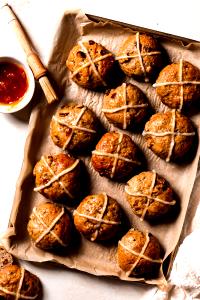 1 Serving Tapioca Rice Hot Cross Buns