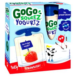 1 Serving Taste Explorers Yogurt Squeezies - Strawberry