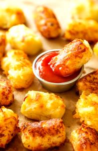 1 Serving Tater Tots W/Cheese - Large