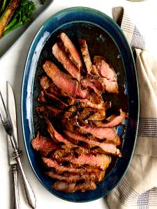 1 Serving Teriyaki Marinated Sirloin, Bourguignonne