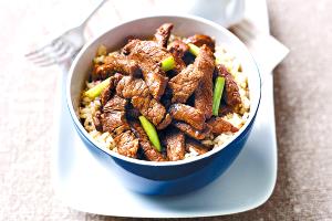 1 Serving Teriyaki Wrap - Steak - Brown Rice