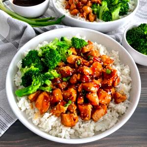 1 Serving Teriyaki Wrap - White Chicken - Brown Rice